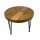 kiuub runder Couchtisch aus regionaler Eiche | schwarze Hairpin Legs