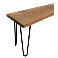 kiuub Sitzbank Eiche / aus einem Stück / Hairpin...
