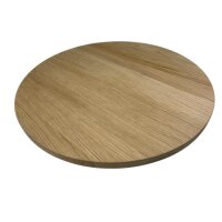 kiuub Runde Tischplatte Massivholzplatte Eiche