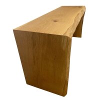 kiuub Massivholz Sitzbank Eiche mit Naturkante