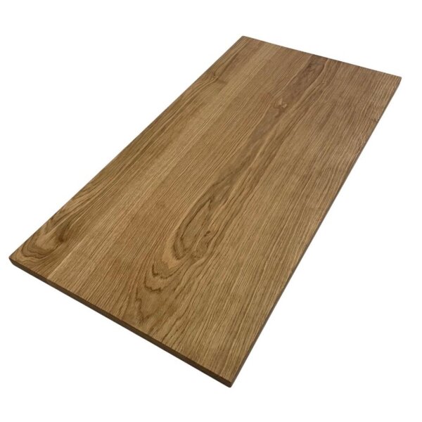 Tischplatte Eiche massiv 100x50 cm | Handgefertigt